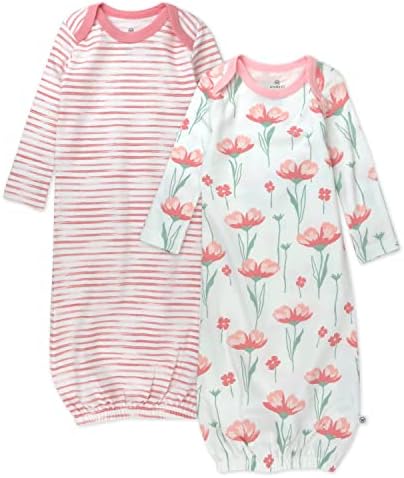 HonestBaby 2-Pack Sleeper Gowns for Newborns