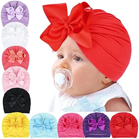 Perfect Newborn Turban Hat for Boys and Girls Dark Purple