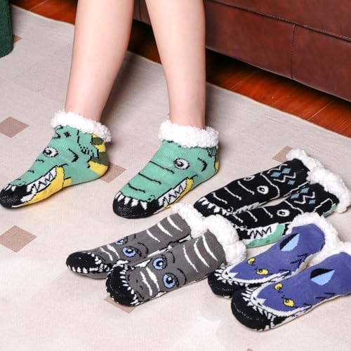 Perfect Cozy Fuzzy Slipper Socks for Kids