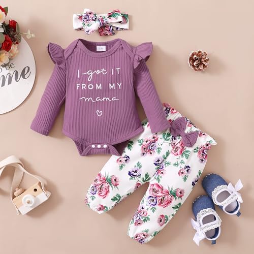 Perfect Newborn Girl dressed in neon Combinations - for Fall Winter