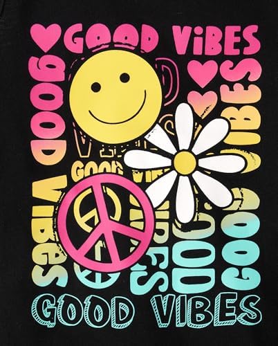 The Childrens Place Girls Graphic Fringe Tank Tops 1
