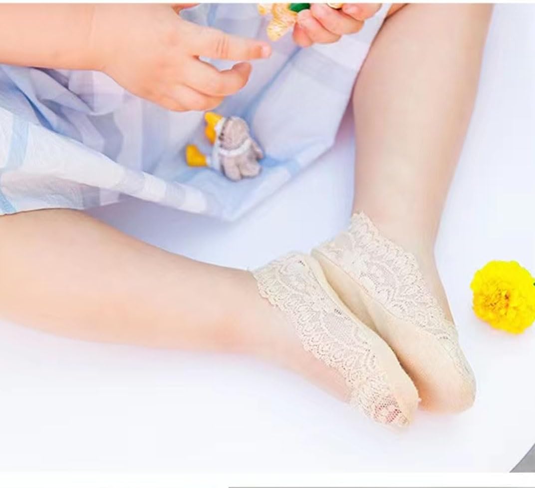 5 Pairs Super Soft Lace No-Show Socks