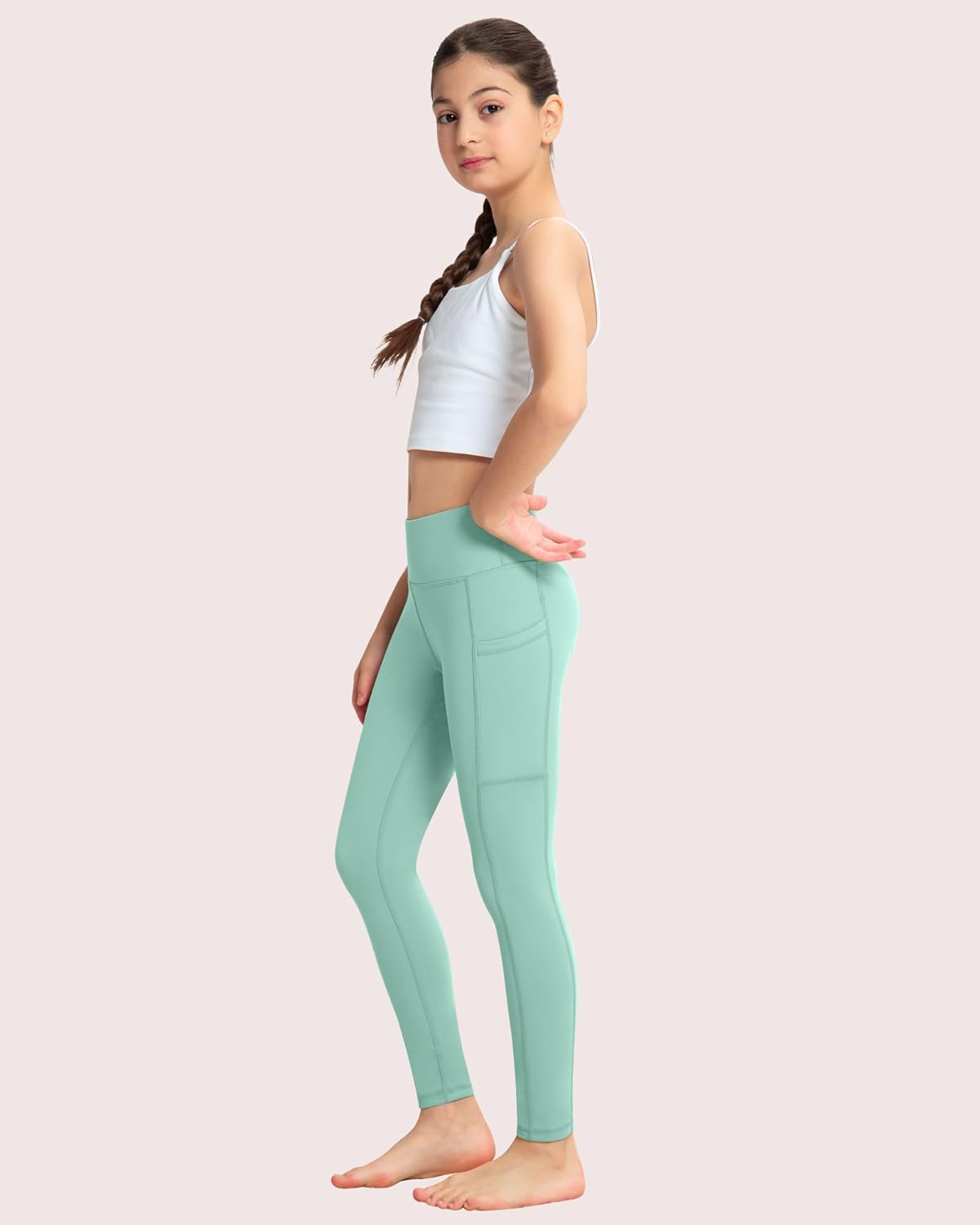 High Waisted Yoga Leggings for Girls