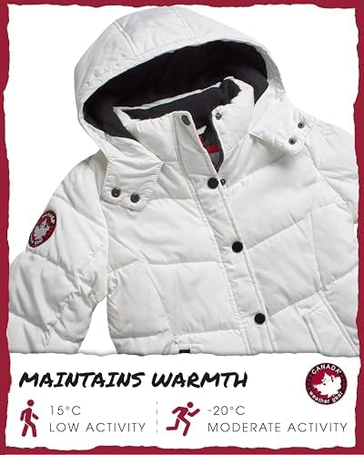 CANADA WEATHER GEAR Girls Quilted Winter Parka Warm and Cozy