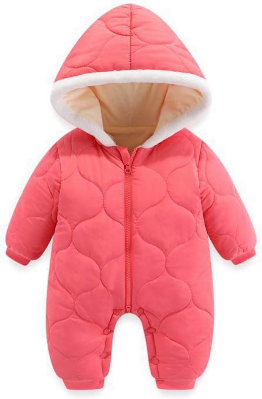 Little One Newborn Snowsuit Winter Coat Fleece Lined Onesie Outfits