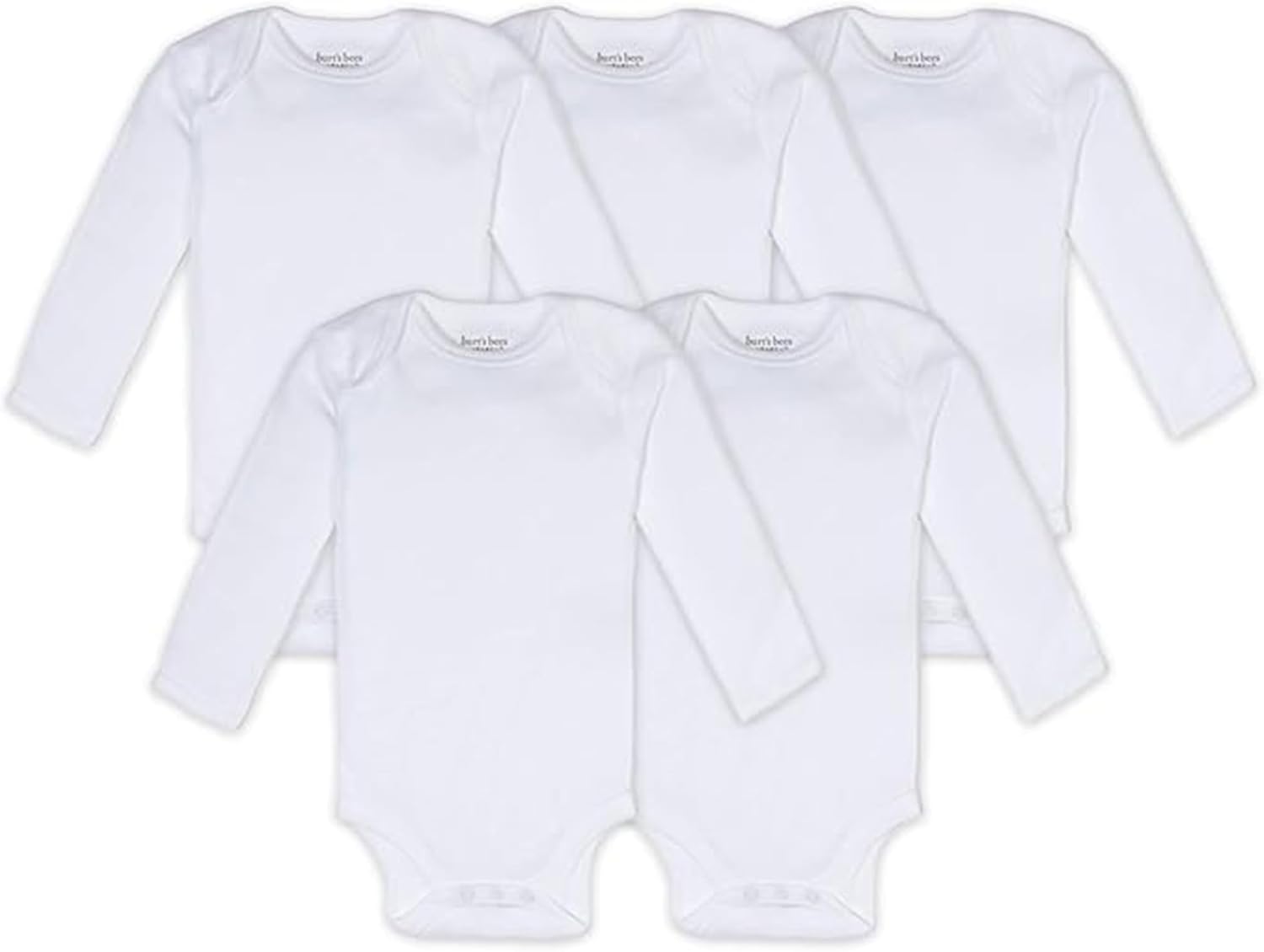 Burts Bees Baby Unisex Baby Bodysuits 5-Pack