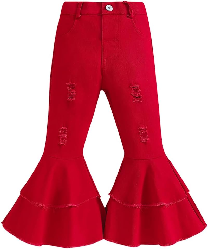 lightweight bell bottom flared Leggings for toddlers girls