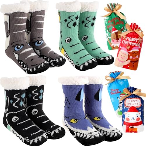 Perfect Cozy Fuzzy Slipper Socks for Kids
