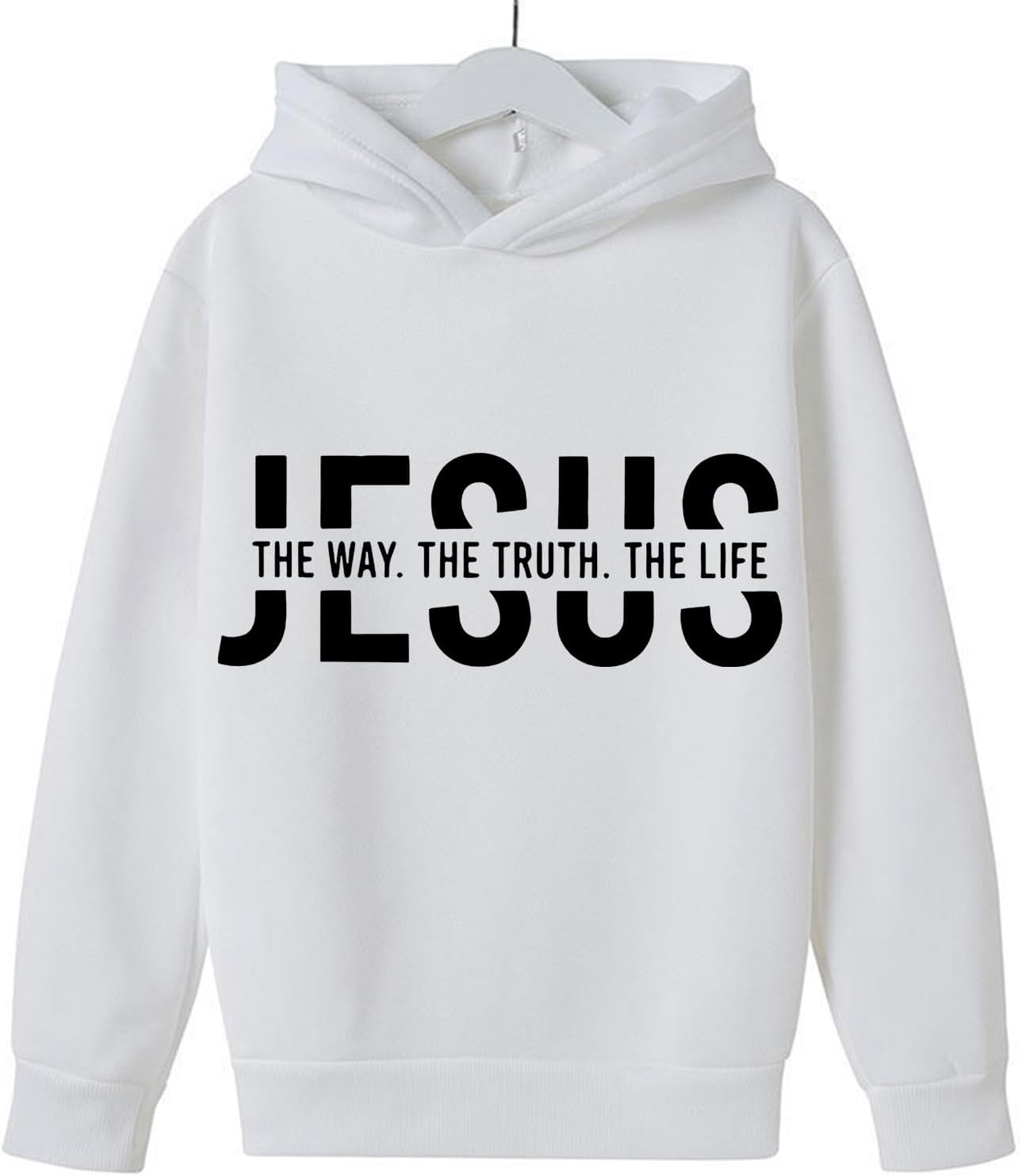 Perfect Matched Jesus Clothing Set for Girls Comfy Long Sleeve Pullover Sweatpants