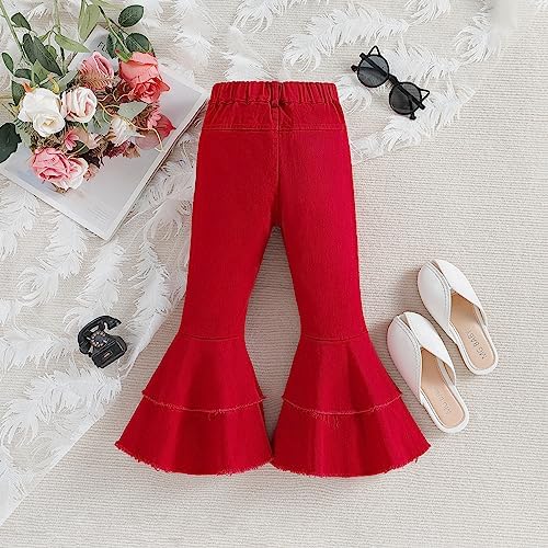 lightweight bell bottom flared Leggings for toddlers girls