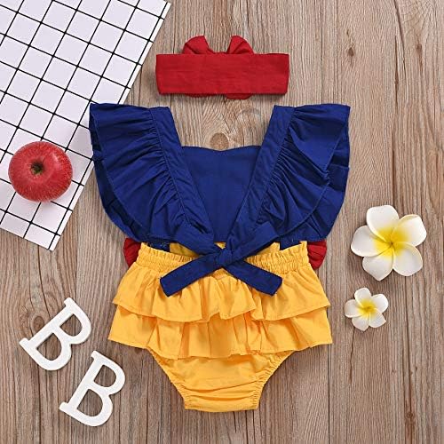 Handmade Princess Snow White Romper Set for Baby Girls