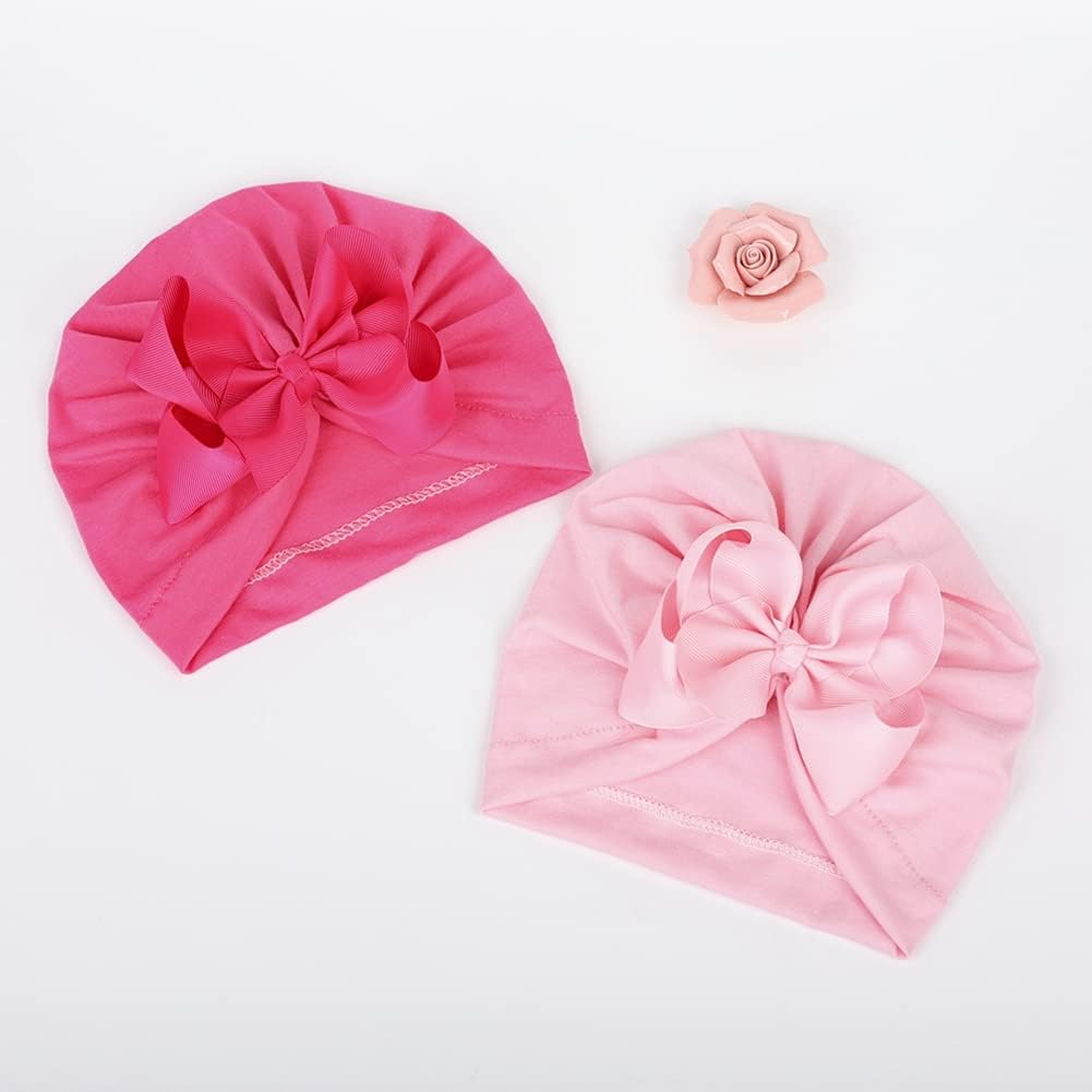 Perfect Newborn Turban Hat for Boys and Girls Dark Purple