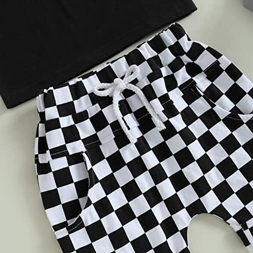 Adjustable Baby Boy Girl Checkered Set