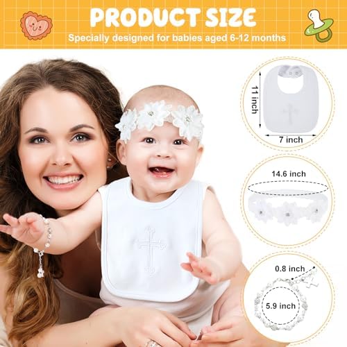 Bunnycool 5-Piece Baptism Set for Baby Girl