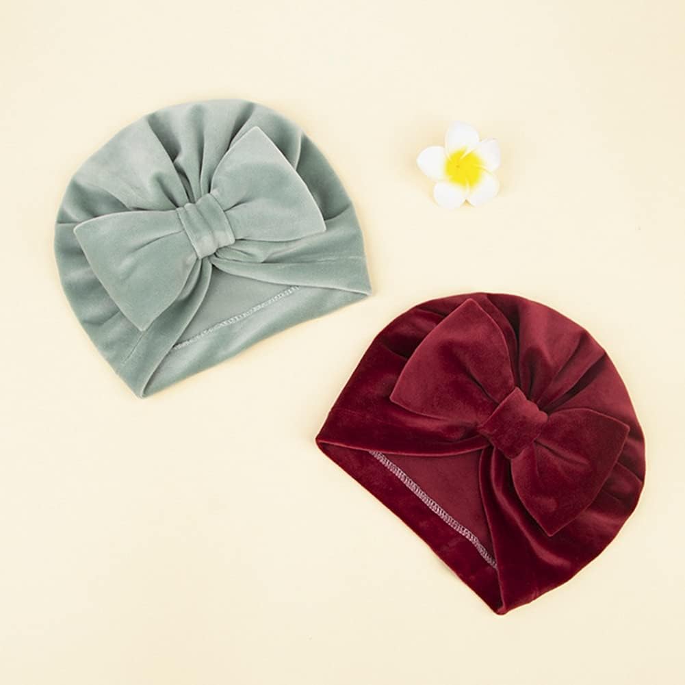 EUBUY Baby Turban Hat Soft Stylish Headwear for Girls 0-48 Months