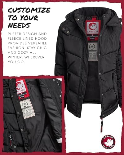 Girls Quilted Winter Coat Parka - Heavyweight Puffer Windbreaker for Girls