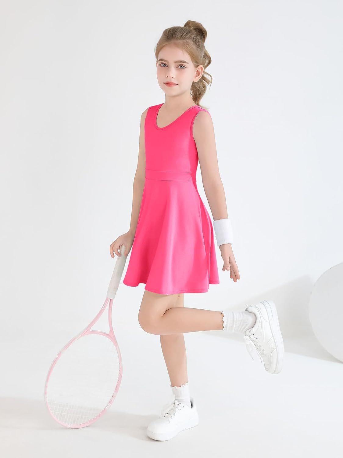 Haloumoning Girls Tennis Golf Dress - Comfortable Stylish for Active Kids