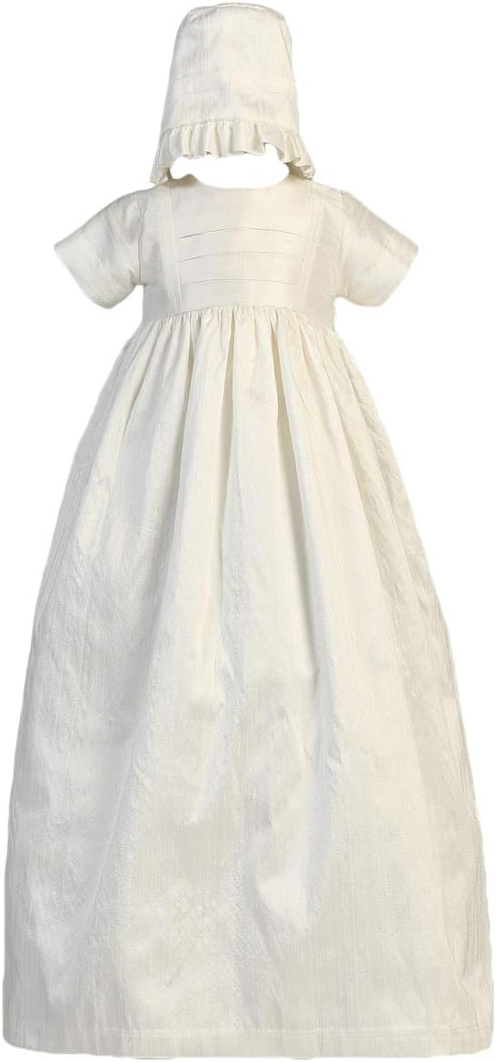 Premium Baby Girls Silk Heirloom Gown with Two Hats BohemianEleganceTimeless