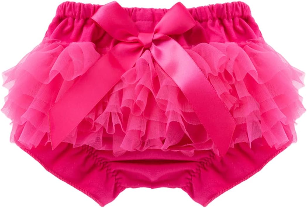Symunnia Baby Girl Summer Ruffle Bow-Knot Bloomers Skirt