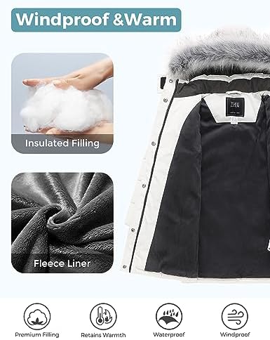 ZSHOW Girls Winter Coats - Warm Water-Resistant Parka