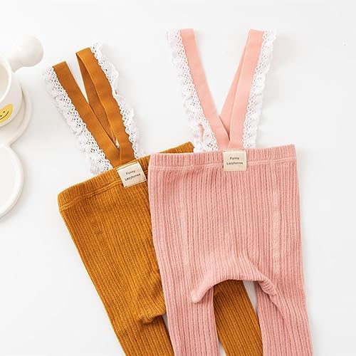 Comfy Symmetrical Baby Girls Tights with Suspenders