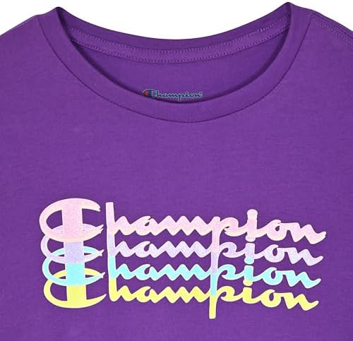 Champion Girls Short Sleeve Tee Shirt for Kids