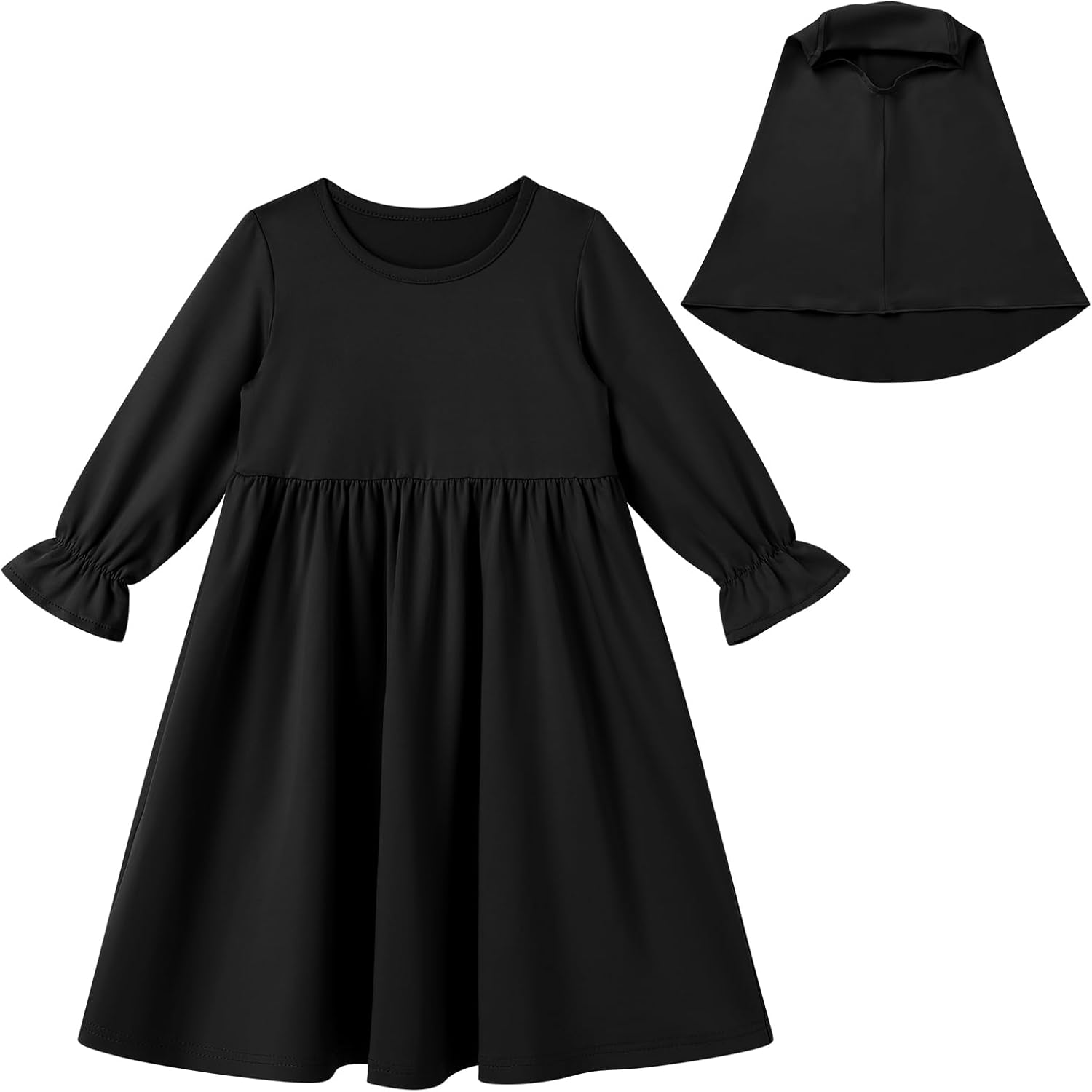 Perfect hijabs for toddlers Modest kids dresses and Abaya sets