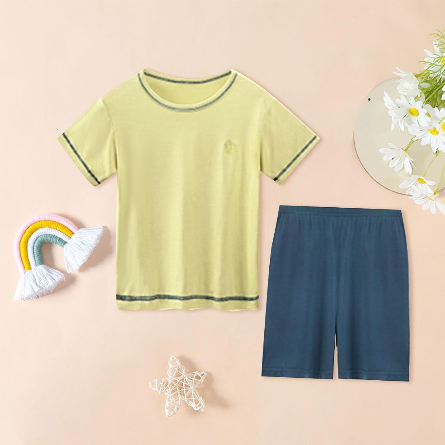 Cotton Short Sleeve Loungewear for Baby Girls