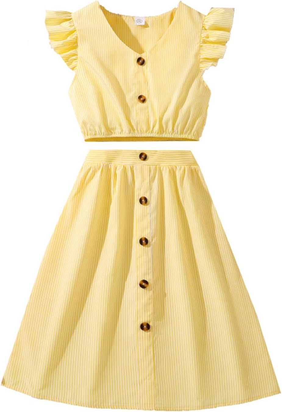 Cute Summer Skirt Set for Girls - 8-13 Years