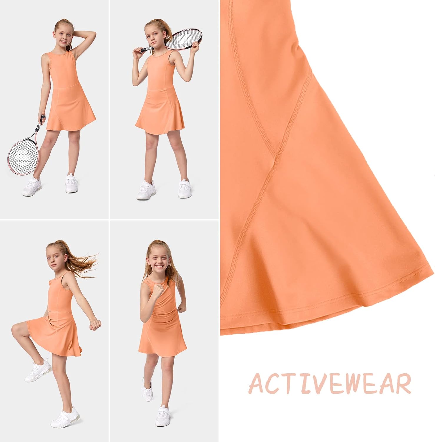 Mottpi Girls Tennis Dress