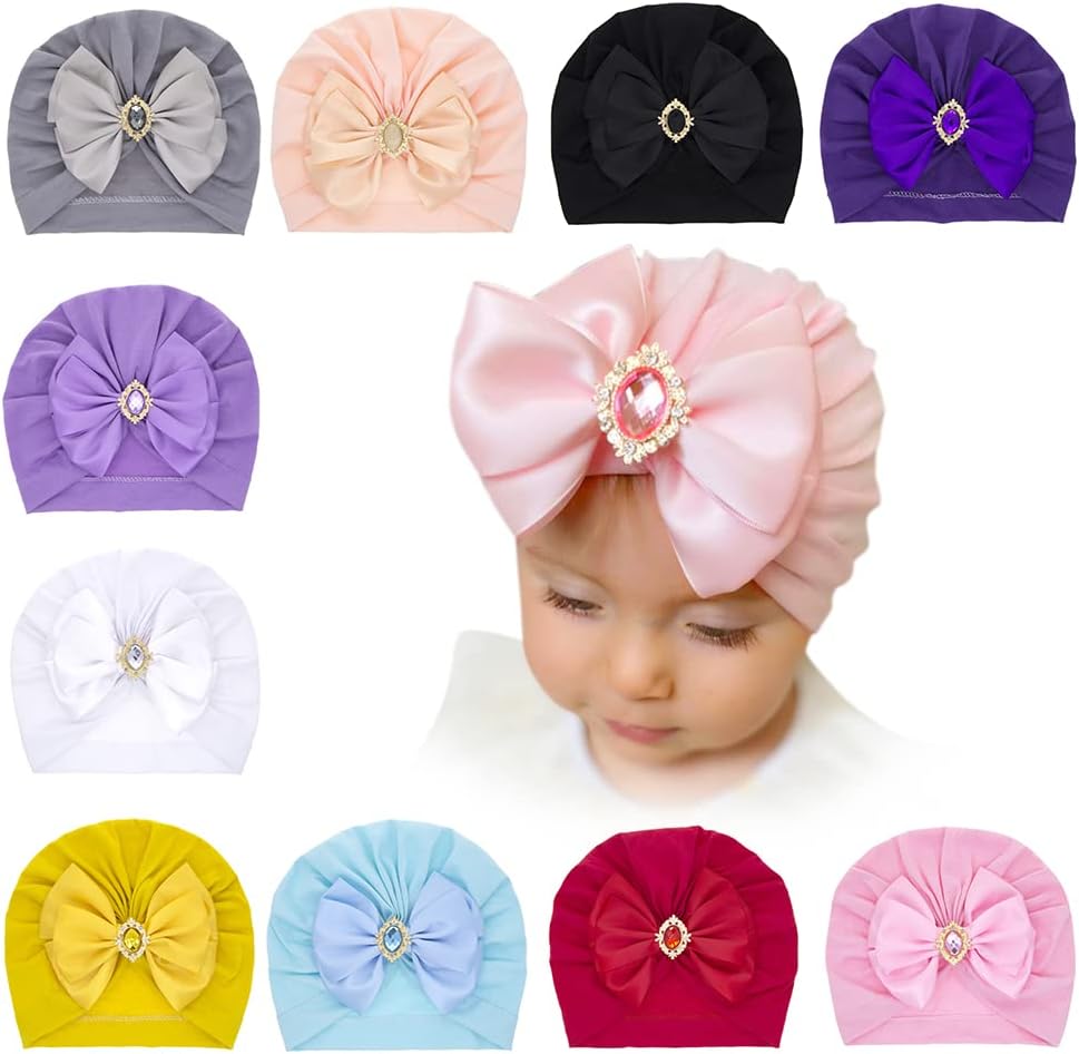 eubuy baby turban hat red