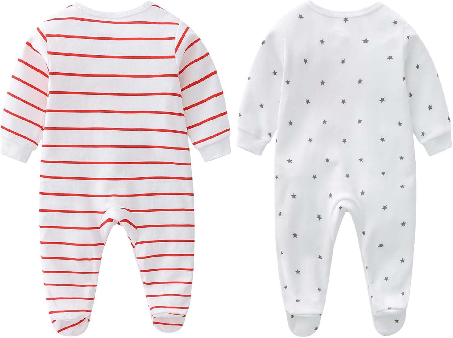 2-Pack Organic Cotton Baby Pajamas for Boys Girls