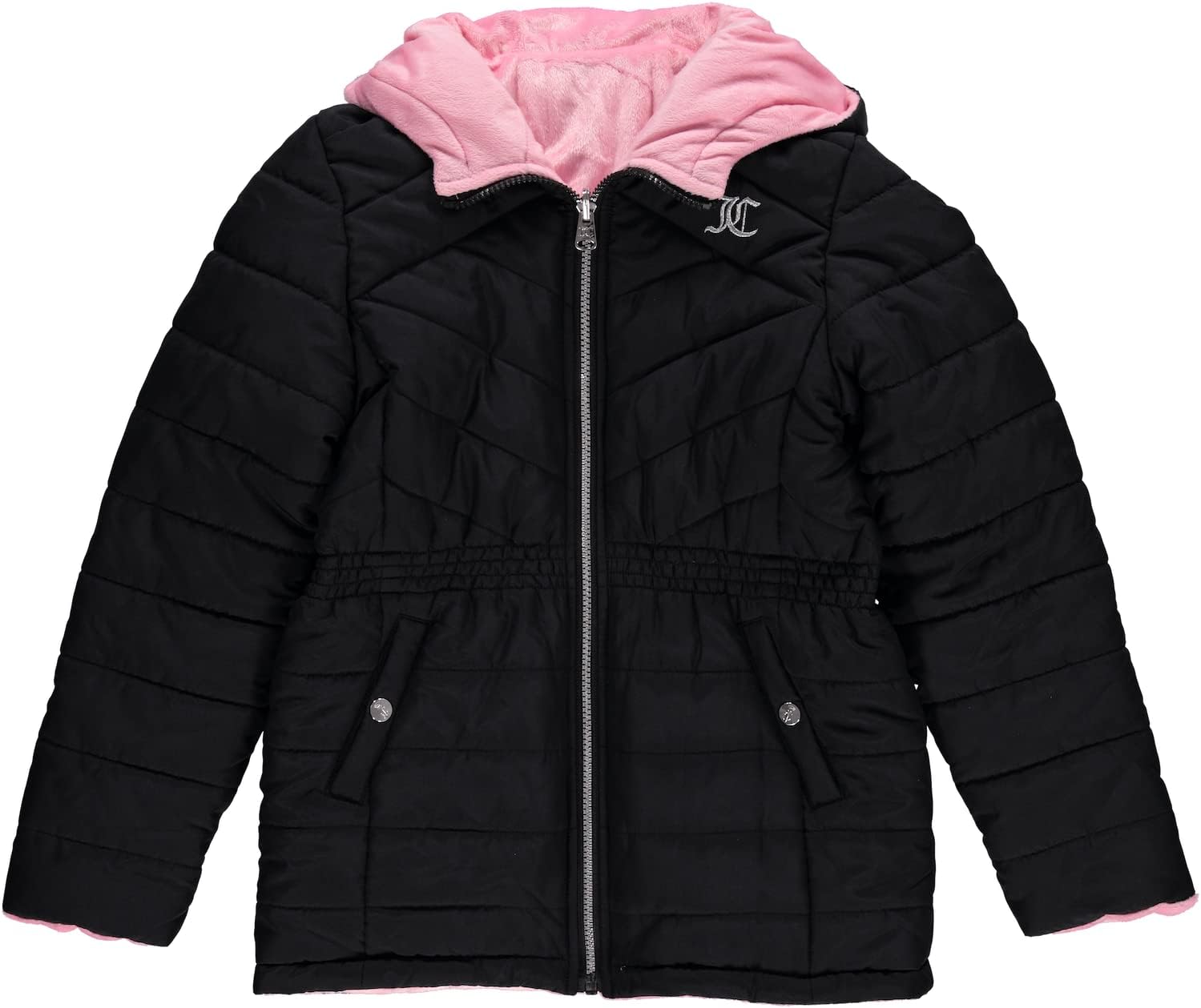 Juicy Couture Girls Reversible Jacket Padded Winter Parka