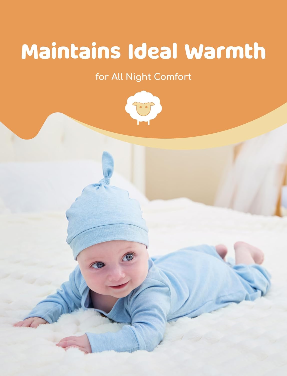 Perfect for Newborns - Cozy Gown with Built-in Pads