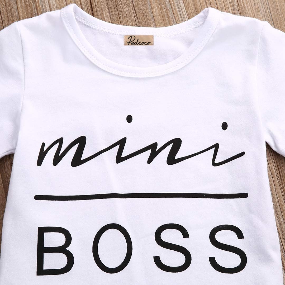 Sassy Beauty Mini Boss Top Skirt Set for Toddler Girls