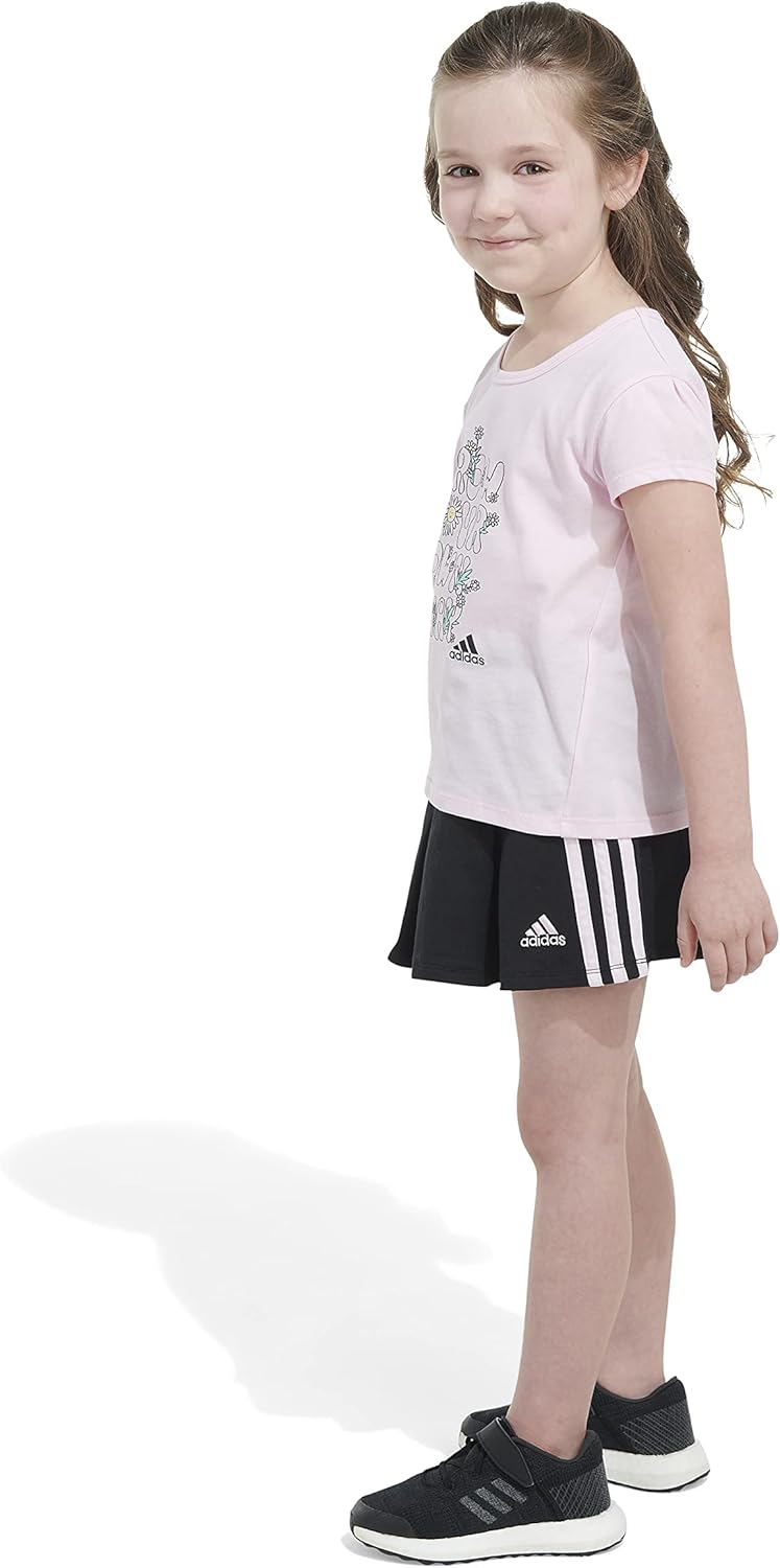 Adidas Girls Sporty Tank Skort Set Stylish Perfect for Summer
