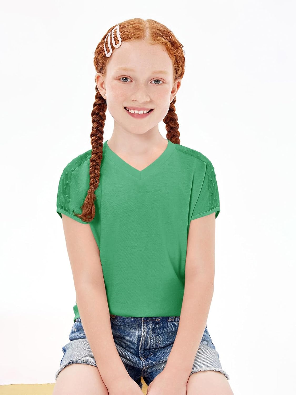 Comfortable V-Neck T-Shirt for Girls