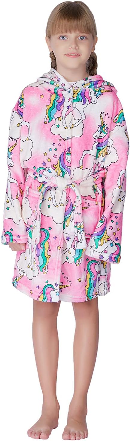Soft Girl Bathrobe Hoodie for Girls and Boys