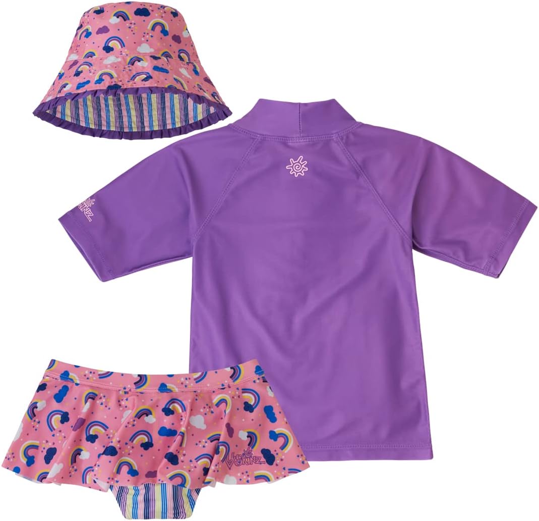UV SKINZ Upf 50 - 3-Piece Womens Swimwear Set Enjoying Blue Water Safety
