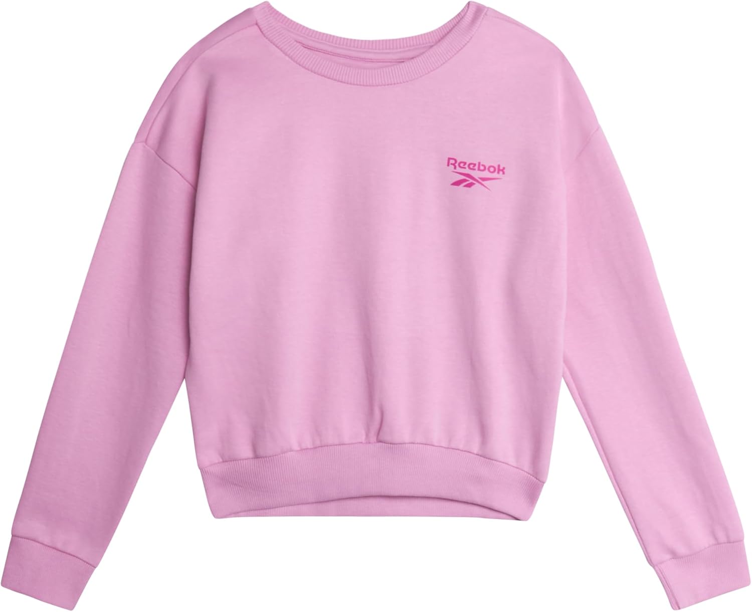 Reebok Girls Active Sweatsuit Set - 2-Piece Pullover Hoodie and Leggings 7-12