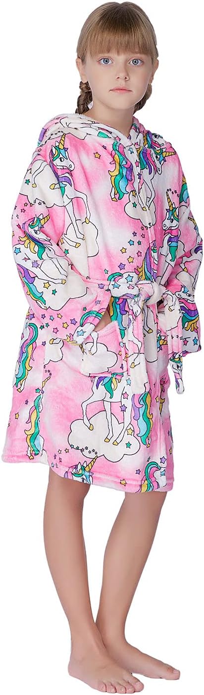 Soft Girl Bathrobe Hoodie for Girls and Boys