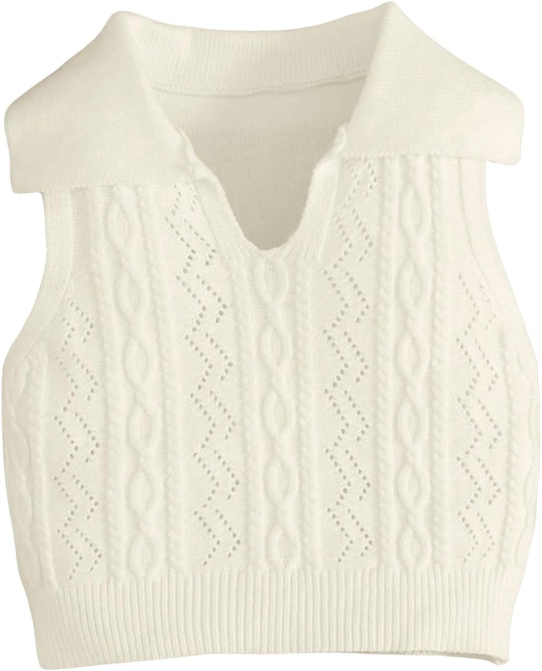SweatyRocks Girls Cable Knit Sweater Vest