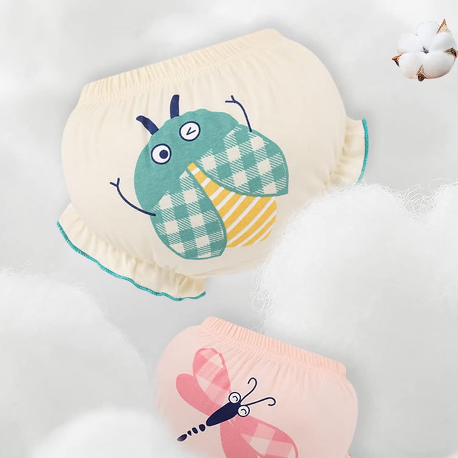 Yellow Soft Cotton Toddler Bloomers