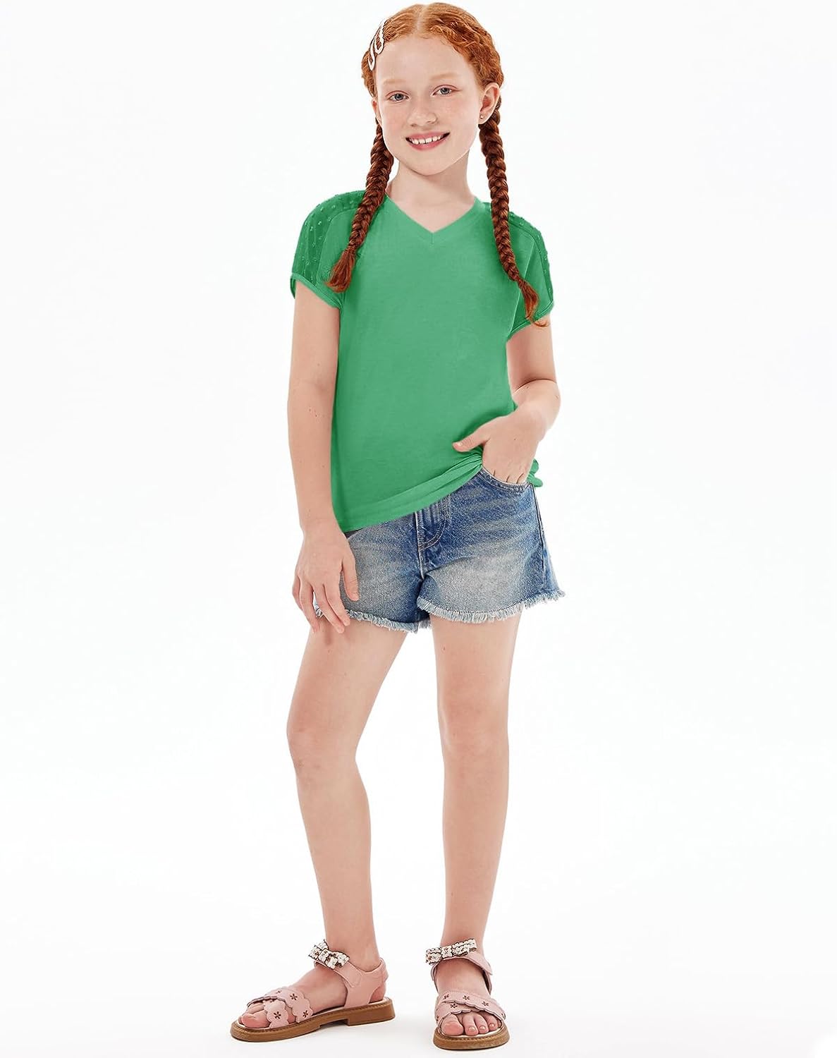 Comfortable V-Neck T-Shirt for Girls
