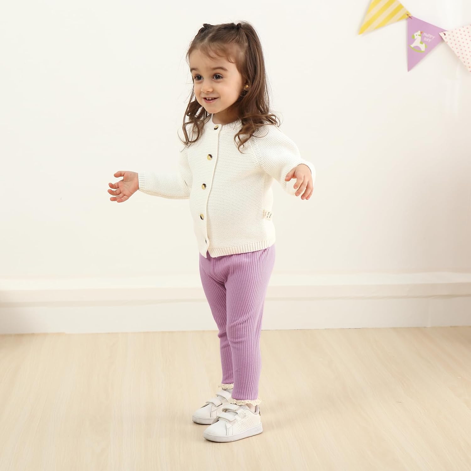 DREAM BUS 5-Pack Toddler Baby Girl Pants