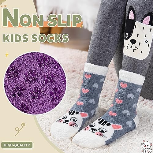 Wheets Fuzzy Socks With Grips