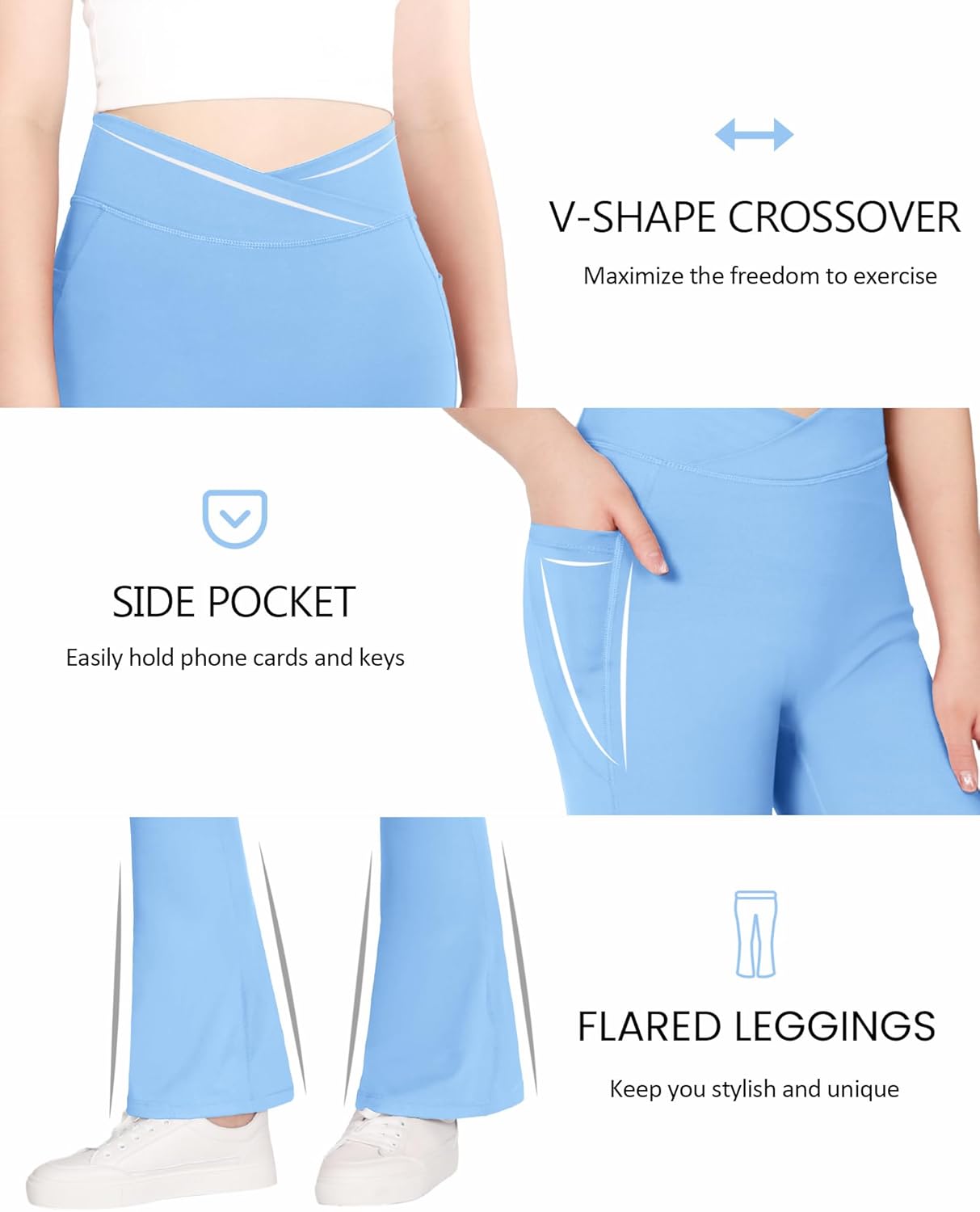 JOCMIC Hip Hop Expressions - Girls Flare Leggings