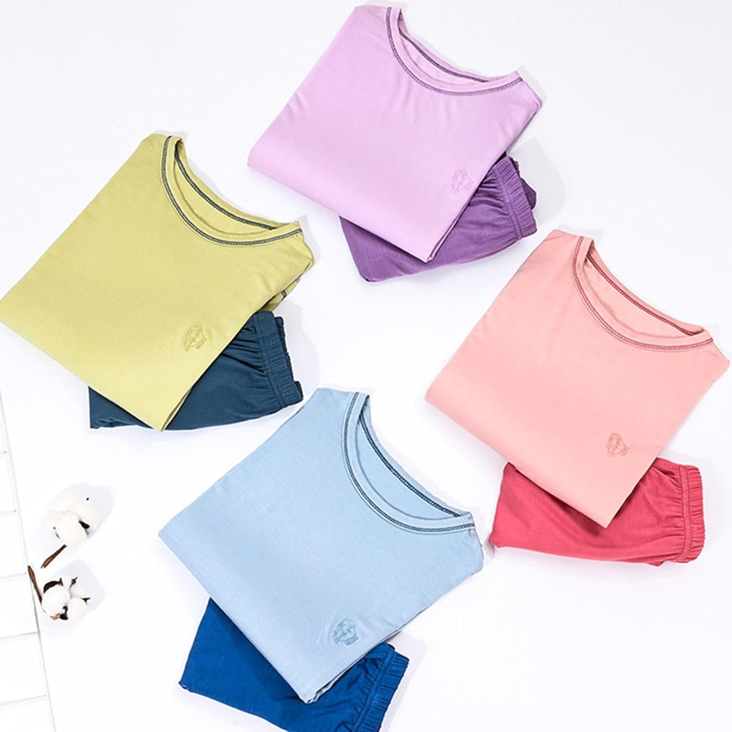 Cotton Short Sleeve Loungewear for Baby Girls