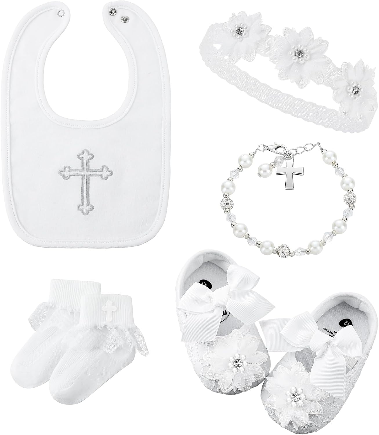 Bunnycool 5-Piece Baptism Set for Baby Girl