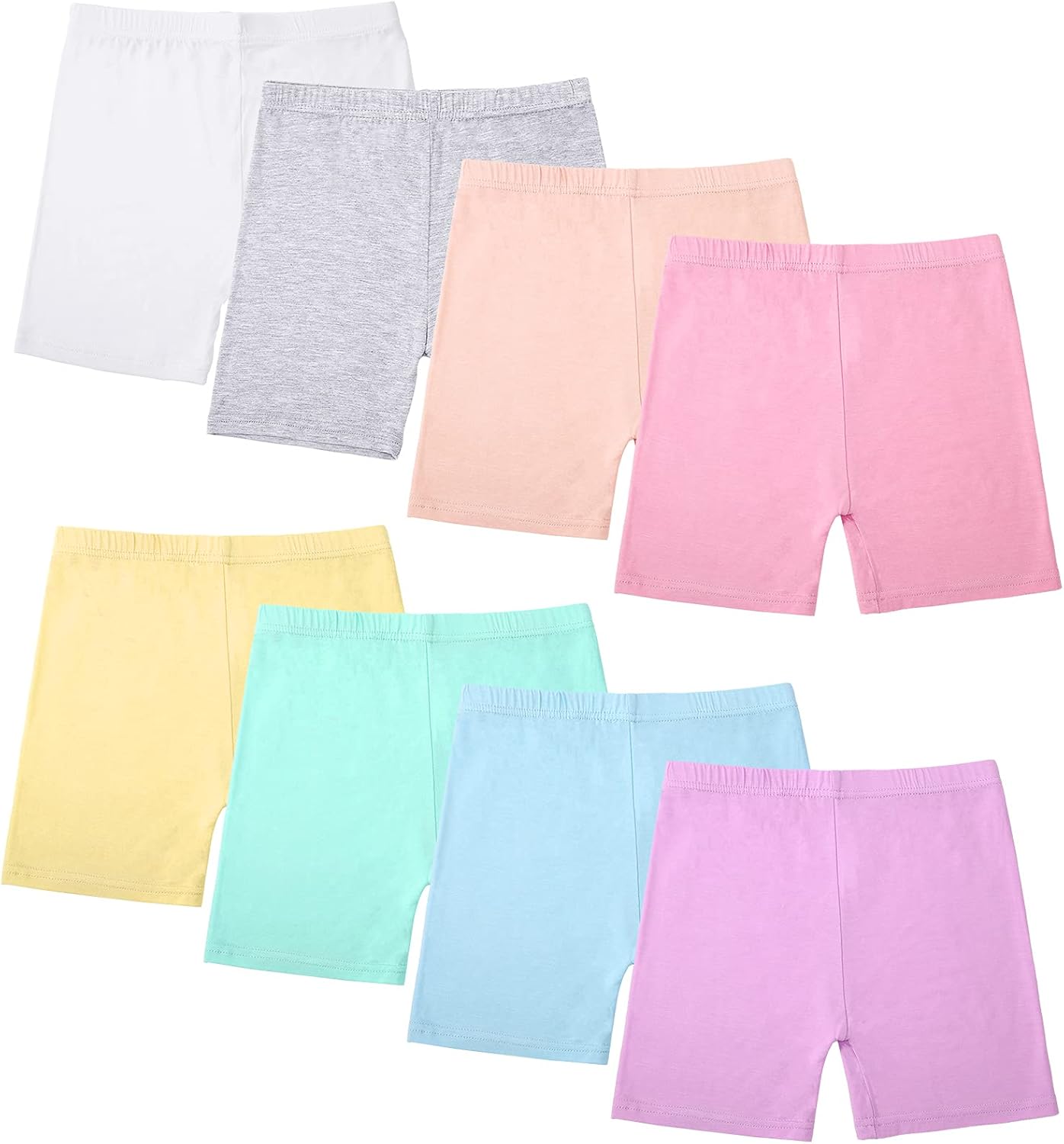 Boyiee 8 Pack Dance Shorts for Girls Toddlers